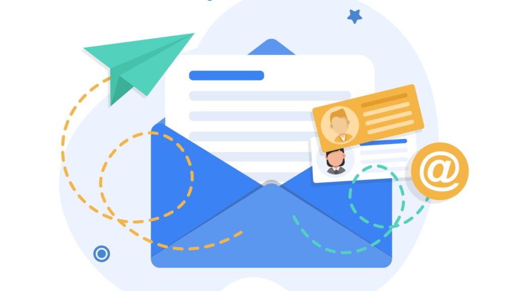 Graphic of a letter getting opened